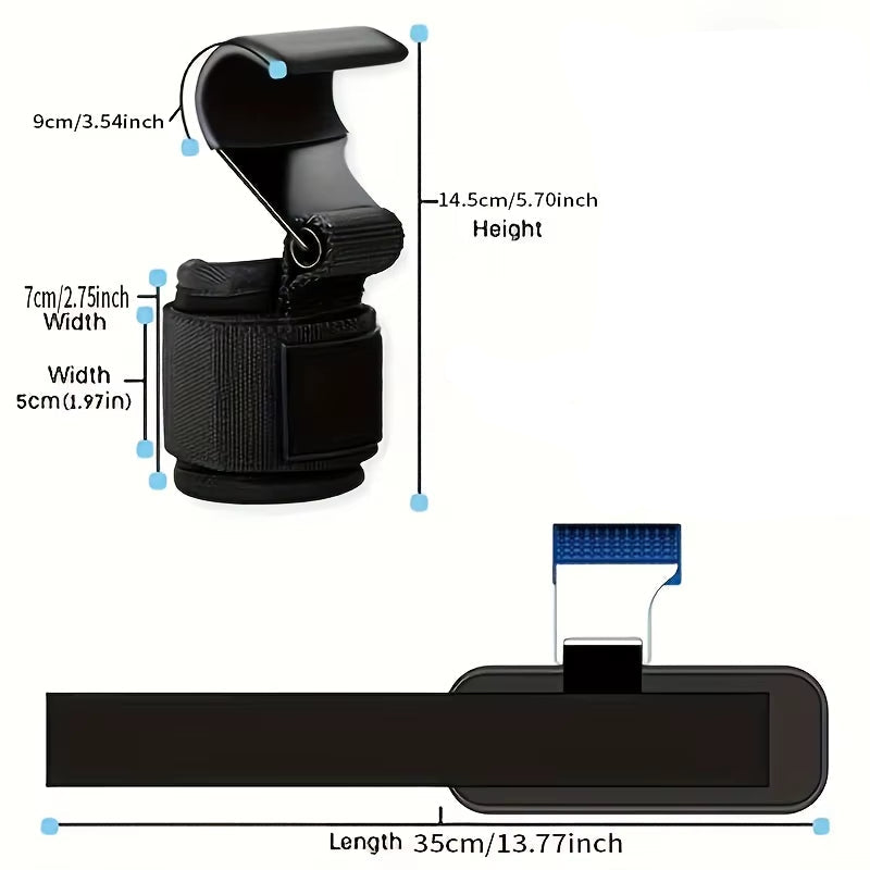 2Pcs Fitness Squatting, Weightlifting, Pull Up, Wristband Hook, Horizontal Bar Sports Equipment, Strength Reduction Training,