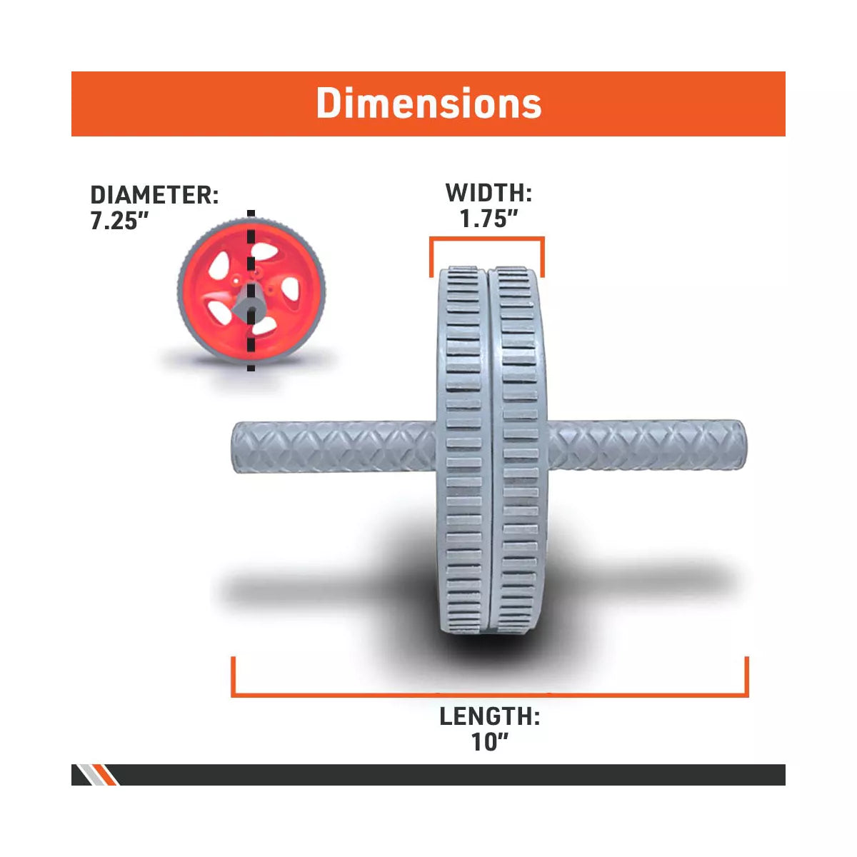Bodysport Ab Wheel, Core Muscle & Abdominal Strength Trainer Workout Equipment